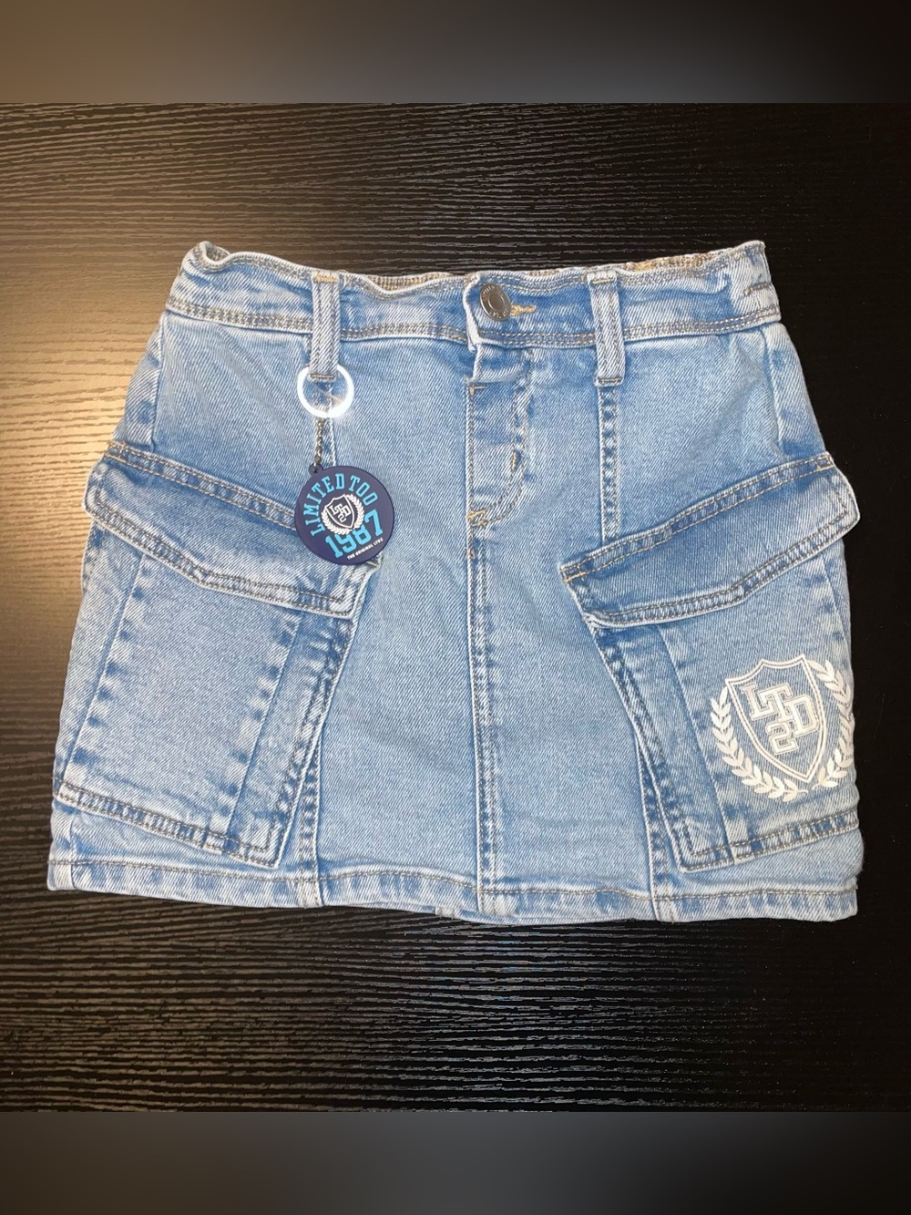Limited Too Girls Denim Cargo Skort